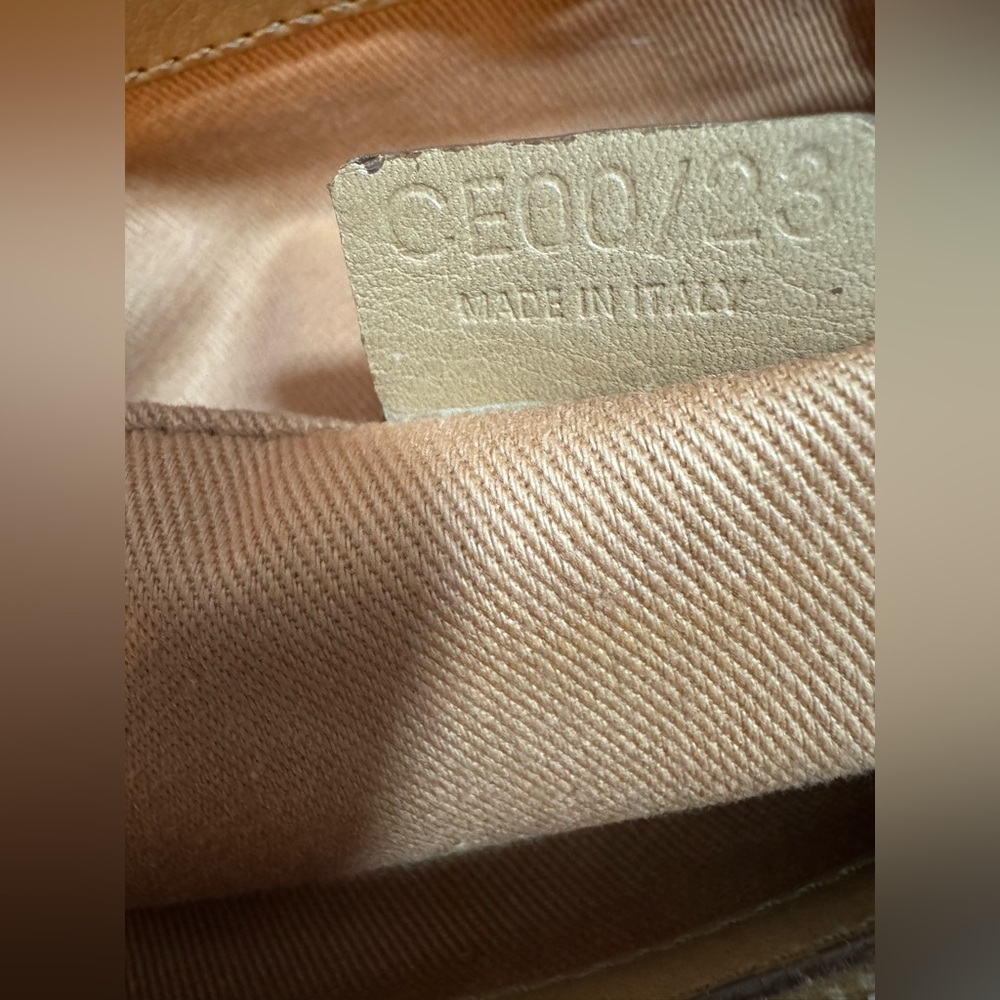 CELINE Boogie Bag Vintage Leather Handbag in Camel Tan - Made in Italy - EUC - Picture 14 of 16